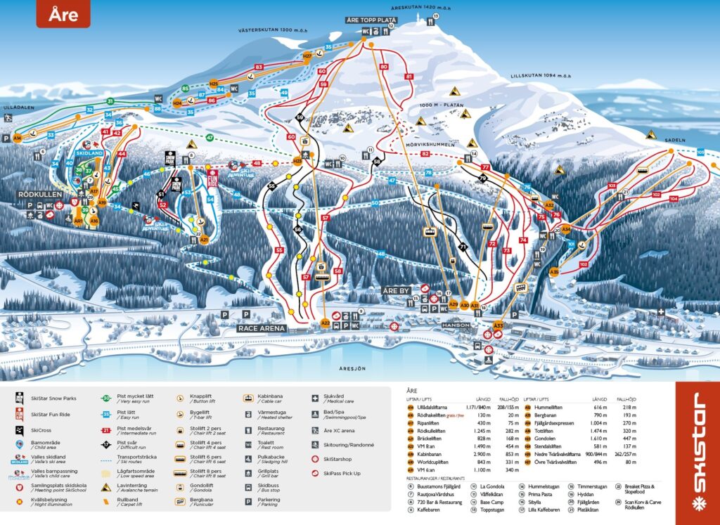 Åre skimap